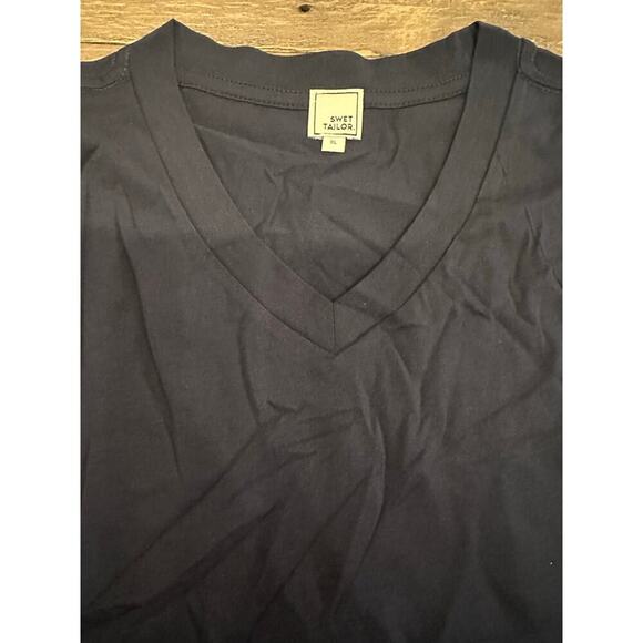 NWT Swet Tailor Softest V-Neck T-Shirt | Black | Size XL - Picture 5 of 5